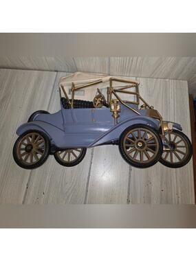 Vintage 1977 Burrwoood Ford Model T Car Wall Hanging Art Decor Plaque Bl…